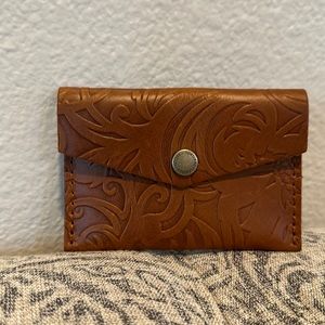 Portland Leather Mini Envelope Wallet in Meadow